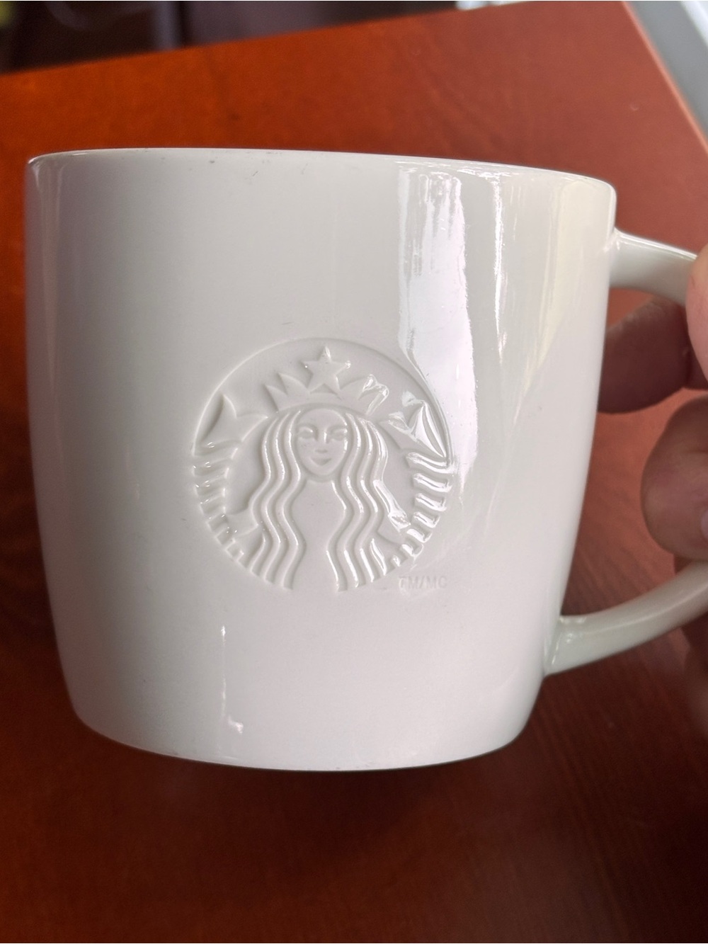 Starbucks Coffee Mug 16 oz Embossed Classic Siren Emblem